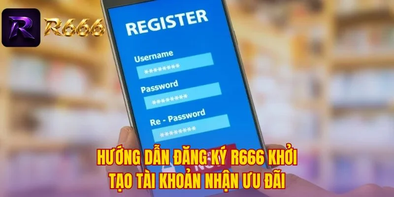 Hướng dẫn đăng ký R666 khởi tạo tài khoản nhận ưu đãi