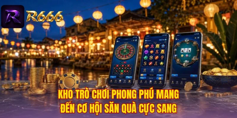 Kho trò chơi phong phú mang đến cơ hội săn quà cực sang